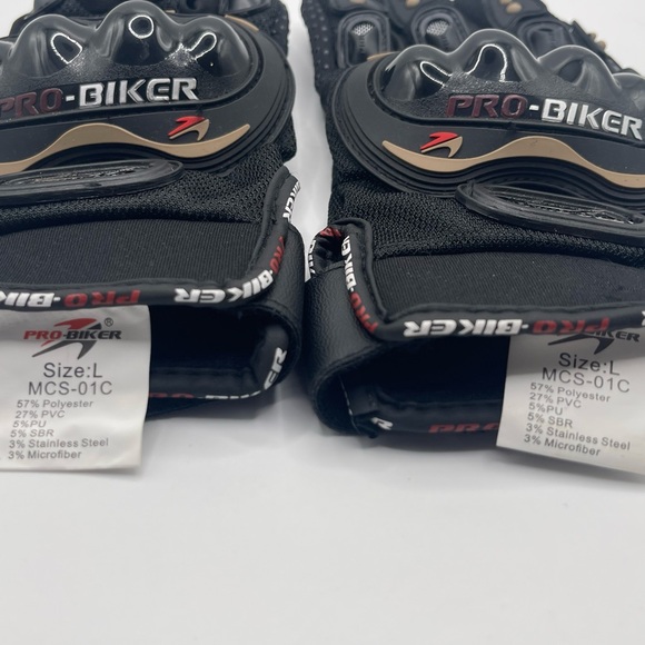 Lg PRO-BIKER Motorcycle/bike Racing Riding ATV touch screen Full Finger Gloves - Picture 4 of 4